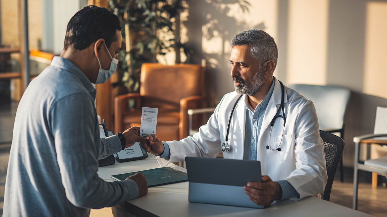 Consulta médica com cobertura de plano de saúde empresarial ativa