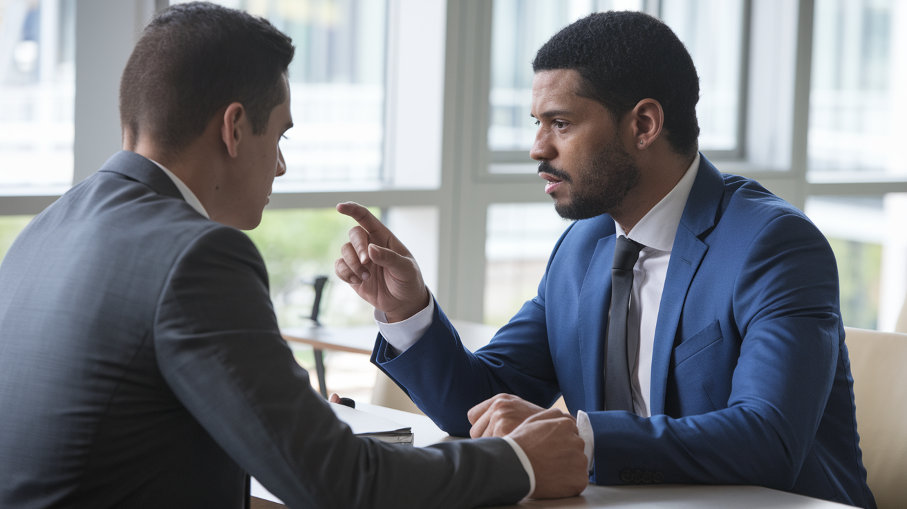 Sócios brasileiros discutindo planejamento sucessório e proteção de vida