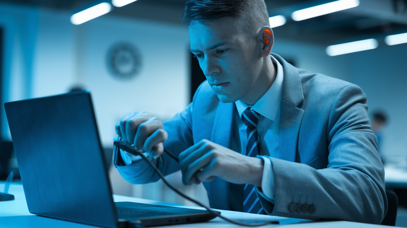 Isolamento de notebook da rede durante resposta a ataque de ransomware em pequena empresa