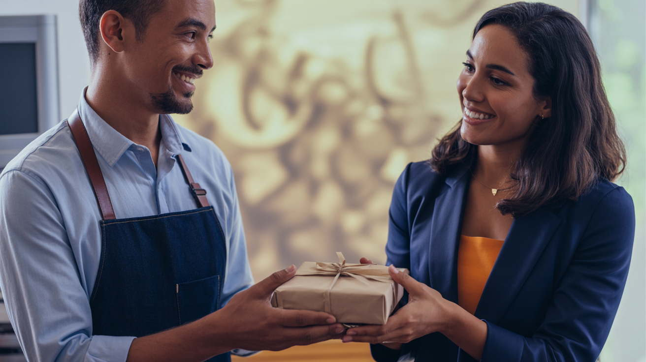 Comerciante entregando produto a cliente, responsabilidade civil empresarial